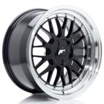 Jante JR Wheels JR23 18x9,5 ET20-48- 5 Trous sur mesure- Gloss Black w/ Machined Lip
