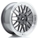 Jante JR Wheels JR23 19x8 ET20-40- 5 Trous sur mesure- Hyper Gray w/ Machined Lip