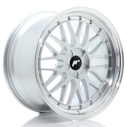 Jante JR Wheels JR23 19x9 ET20-40- 5 Trous sur mesure -Hyper Silver w/ Machined Lip