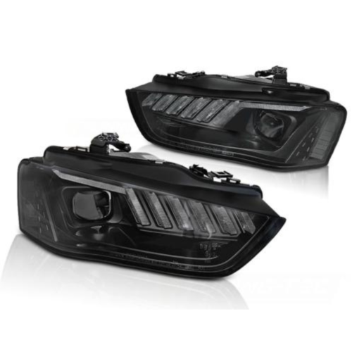 Paire feux Phares avant Audi A4 B8 2011 a 2015 Noir - Xenon