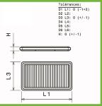 Filtre a air Green pour BMW Serie 3 E30 de 1982 a 1986 323i-150cv