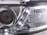 Paire de feux phares Daylight Led Audi A4 B5 1999-2001 Chrome