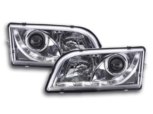 Paire de feux phares Daylight Led Volvo S40/V40 de 96-04 Chrome