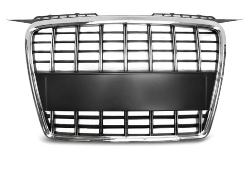 Calandre pour Audi A3 8P de 2005 a 2008 Look Sport Chrome et Noir