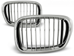 Paire grilles de calandre BMW serie 5 E39 de 09/1995 a 06/2003 Chrome