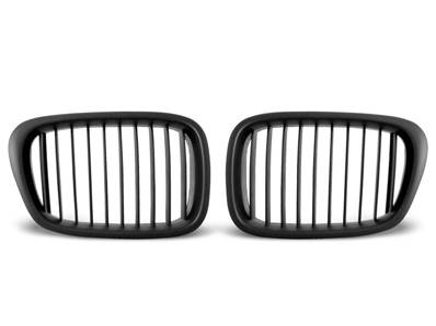 Paire grilles calandre BMW serie 5 E39 de 09/1995 a 06/2003 Noir