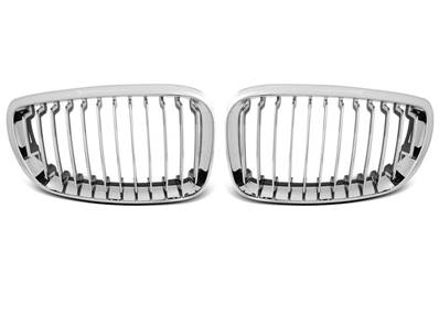 Paire grilles calandre BMW serie 1 E87/E81/E82/E88 07-13 chrome