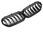 Calandre BMW Serie 5 G30/G31 de 2020 a 2023 Look Sport Noir Mat Double Barres