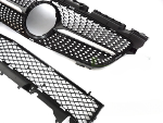 Grille calandre Mercedes SLK R172 de 2011 a 2015 Chrome Noir Brillant