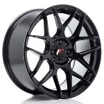 Jante JR Wheels JR18 17x8 ET25 - 4x100 / 4x108 - Noir brillant