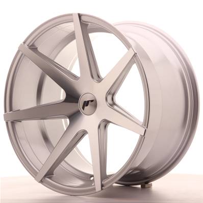 Jante JAPAN RACING JR20 20" x 11" Multi Perçage ET 20-30 Machined Face Silver