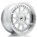 Jante JR Wheels JR26 16x8 ET10-30 - Trous sur mesures - Silver machined face