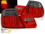 Paire feux arriere BMW serie 3 E46 Coupe 99-03 LED rouge Fume