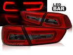 Paire de feux arriere Mitsubishi Lancer 8 08-11 LED BAR rouge fume