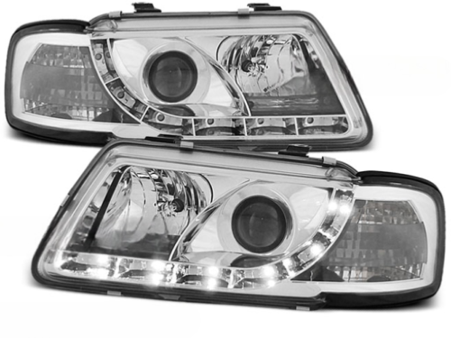 Paire de feux phares Audi A3 8L de 1996 a 2000 Daylight led chrome