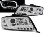 Paire de feux phares Audi A6 de 2001 a 2004 Tube Light led LTI chrome