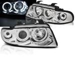 Paire de feux phares Audi A4 B5 de 1994 a 1998 angel eyes CCFL chrome