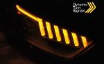 Paire de feux phares Audi A4 B8 de 2012 a 2015 Daylight DRL led noir Seq