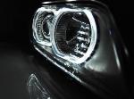 Paire de feux phares BMW serie 5 E39 de 1995 a 2000 Xenon angel eyes led noir