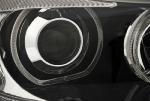 Paire de feux phares BMW serie 3 E90/E91 de 2005 a 2008 angel eyes led noir