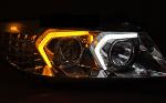 Paire de feux phares BMW serie 3 E90 / E91 de 2005 a 2008 LED Noir
