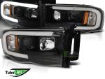 Paire de feux phares Dodge Ram 02-06 LED LTI noir