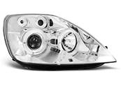 Paire de feux phares Ford Fiesta MK6 02-05 angel eyes chrome