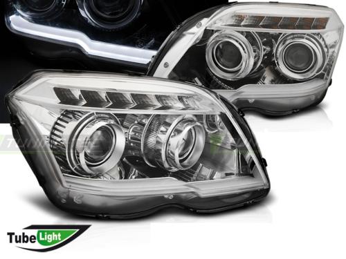 Paire de feux phares Mercedes GLK X204 08-12 LTI led chrome