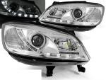 Paire de feux phares Opel Zafira 99-05 Daylight led chrome