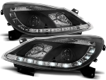 Paire de feux phares Opel Corsa D 06-11 Daylight led noir