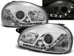 Paire de feux phares Opel Corsa B 93-00 Daylight led chrome