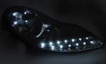 Paire de feux phares Porsche Boxster 96-04 Daylight LED Noir Brillant