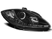 Paire de feux phares Seat Leon / Altea 09-13 Daylight led noir