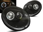 Paire de feux phares VW New Beetle 98-05 angel eyes noir