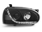 Paire de feux phares VW Golf 3 91-97 daylight led noir