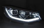 Paire de feux phares VW Caddy de 20-23 LED DRL Dynamique Chrome