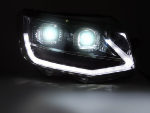 Paire de feux phares VW T6 de 2015 a 2019 Full Led LTI DRL Dyn Chrome