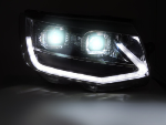 Paire de feux phares VW T6 de 2015 a 2019 Full Led LTI DRL Dyn Noir