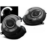 Paire de feux phares Mini Cooper 06-14 Daylight LED LTI noir