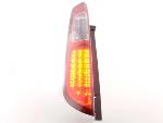 Paire feux arrière Ford Focus 2 5 portes 2004 a 2008 Rouge Chrome Led