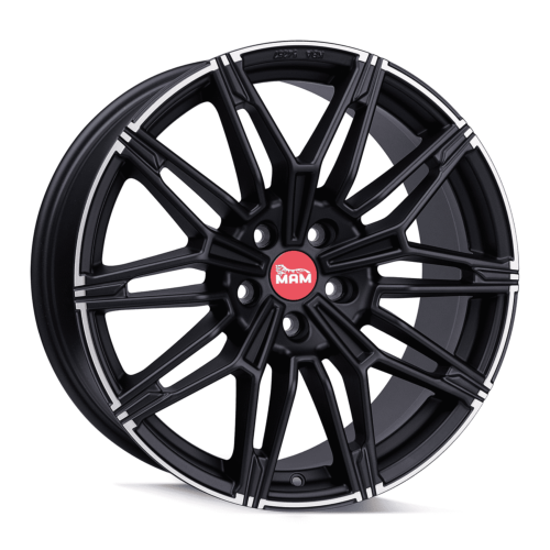 Jante Mam B3N 19x8.5 ET35 5/120 Matt Black Lip Polish