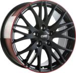 Jante CMS C8 18" x 8" 5x112 ET45 Noir Rouge Brillant