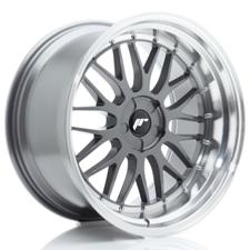 Jante JR Wheels JR23 20x10,5 ET15-25- 5 Trous sur mesure -Hyper Gray w/ Machined Lip