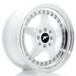 Jante JR Wheels JR6 15x7 ET25 - 4x100/4x108 - White Machined lip