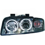 Paire Phares avant Angel Eyes Audi A4 8E 2000 a 2004 Chrome