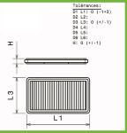 Filtre a air Green pour Mazda MX6 de 1991 a 1997 2.0Li 16V-115cv