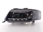 Paire de feux phares Daylight DRL Led Audi A6 4B 2001-2003 Noir