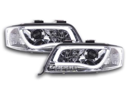 Paire de feux phares Daylight Led Audi A6 C5/4B 2001-2004 chrome