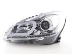 Paire de feux phares Daylight Led Mercedes Classe C W204 11-14 Chrome