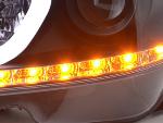 Paire de feux phares Daylight Led Mercedes Classe C W204 11-14 Noir